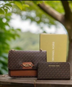 MICHAEL KORS HEATHER LARGE SHOULDER BAG COMBO WITH BOX