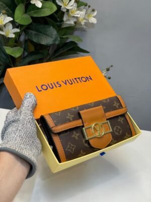 LV DAUPHINE WALLET WITH OG BOX (COFFEE-BROWN)