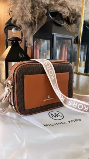 MICHAEL KORS MAEVE CROSSBODY SLING BAG WITH OG BOX (BROWN)