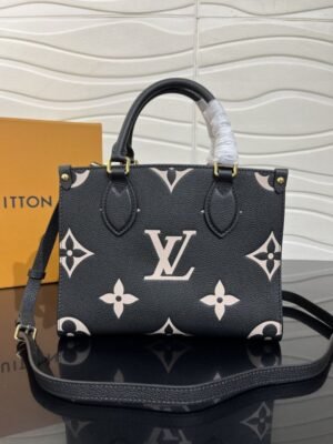 LOUIS VUITTON ON THE GO SMALL 18CM WITH OG BOX ( BLACK )
