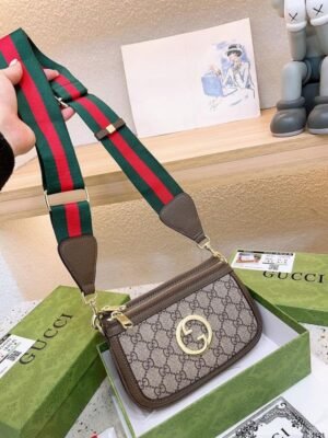 GUCCI_ BLONDIE SUPER BAG WITH OPHIDIA DOUBLE BOX PREMIUM QUALITY